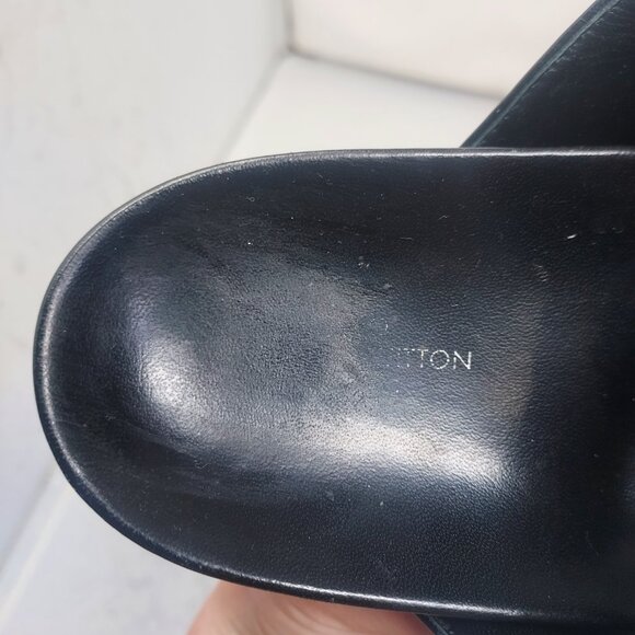 Louis Vuitton Brown Buckle Bom Dia Monogram Flat Slide Sandal - Picture 5 of 13